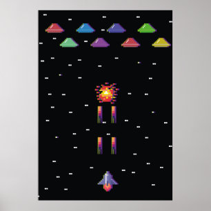 Retro-1908-Videospiel-Arcade Poster