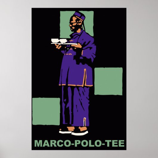 Retro-1910-deutsche-Tee-Werbung Poster (Vorne)