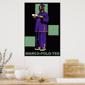 Retro 1910 Deutsche Teewerbung Poster (Küche)