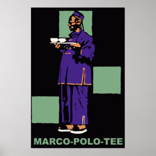 Retro 1910 Deutsche Teewerbung Poster