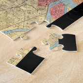 Retro 1914 Karte Stadt Vancouver British Columbia Puzzle (Seite)