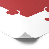 Retro 1920er Jazz Age Style Flapper Girl Blasen Poster (Ecke)