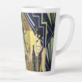 Retro 1920er Tänzer Black Gold Milchtasse (Rechts)