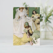 Retro 1940er Brautparty V2 Einladung (Stehend Vorderseite)