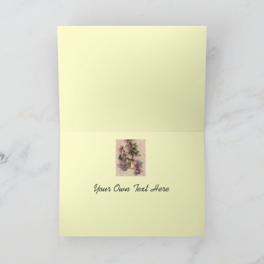 Retro 1940er Geburtstag Karte (Innenseite)