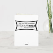 Retro 1940er Kissing Couple Karte (Rückseite)