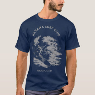 Retro 1947 Havanna Cuba Surf Club Vintag Surfer T-Shirt