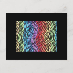 RETRO 1950/1960 POP-BEAD POST CARD POSTKARTE