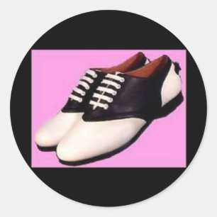 Retro 1950 Aufkleber Sattelschuhe