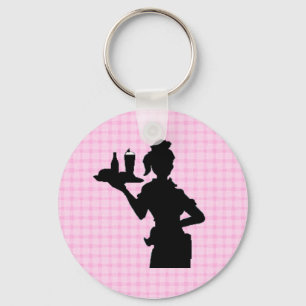 Retro 1950 Car Hop Keychain Schlüsselanhänger