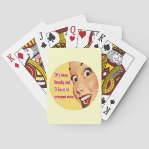 Retro 1950 Hausfrau Funny Playing Cards Spielkarten
