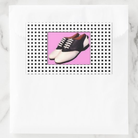 Retro 1950 Sattel-Schuhkleber Rechteckiger Aufkleber (Tasche)