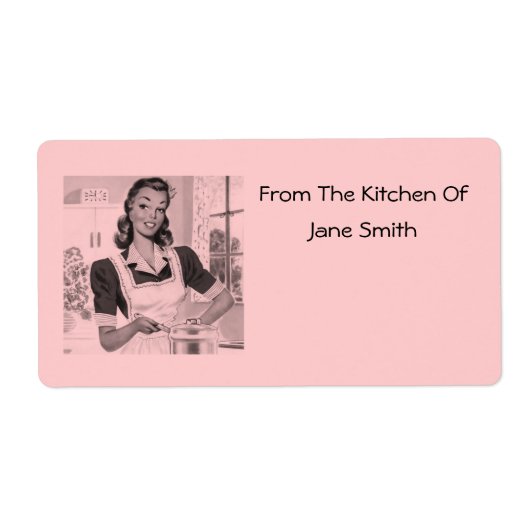 Retro 1950er Cook Kitchen Labels (Vorne)