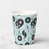 Retro 1950er Diner Birthday Paper Cups - Sock Hop  Pappbecher (Rechts)