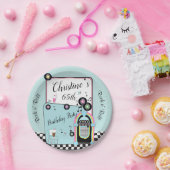 Retro 1950er Diner zum Geburtstag Pappteller (Party)