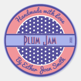 Retro 1950er-Etikette für benutzerdefiniertes Text Runder Aufkleber