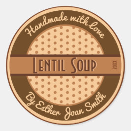 Retro 1950er-Etikette für benutzerdefiniertes Text Runder Aufkleber