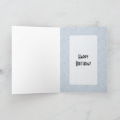 Retro 1950er Geburtstag Karte (Innenseite)