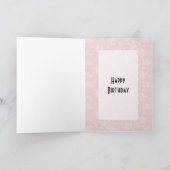 Retro 1950er Geburtstag Karte (Innenseite)