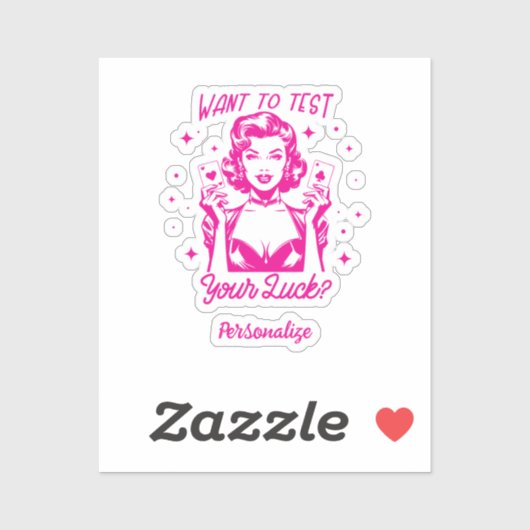 Retro 1950er Glam Girl Funny Sarcastic Zitat Aufkleber (Blatt)