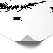 Retro 1950er Glam Girl Funny Sarcastic Zitat Poster (Ecke)