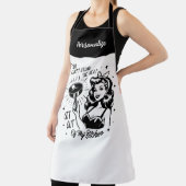 Retro 1950er Glam Girl Funny Sarcastic Zitat Schürze (InSitu)