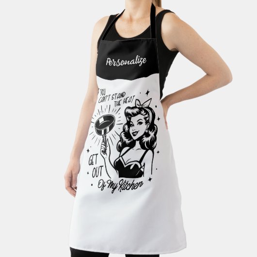 Retro 1950er Glam Girl Funny Sarcastic Zitat Schürze (InSitu)