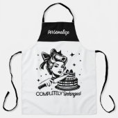 Retro 1950er Glam Girl Funny Sarcastic Zitat Schürze (Vorderseite)