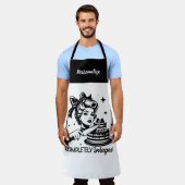 Retro 1950er Glam Girl Funny Sarcastic Zitat Schürze (Getragen)