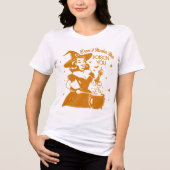 Retro 1950er Glam Girl Funny Sarcastic Zitat Tri-Blend Shirt (Vorderseite)