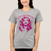 Retro 1950er Glam Girl Funny Sarcastic Zitat Tri-Blend Shirt (Vorderseite)