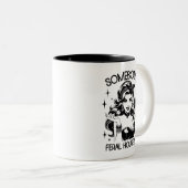 Retro 1950er Glam Girl Funny Sarcastic Zitat Zweifarbige Tasse (VorderseiteRechts)