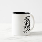 Retro 1950er Glam Girl Funny Sarcastic Zitat Zweifarbige Tasse (VorderseiteRechts)