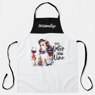 Retro 1950er Glamour-Girl lustiger sarkastischer S Schürze