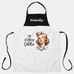 Retro 1950er Glamour-Girl lustiger sarkastischer S Schürze