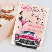 Retro 1950er Jahre Fifty & Fabulous Glam 50. Gebur