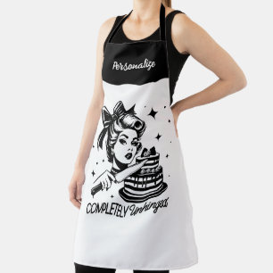 Retro 1950er Jahre Glamour-Girl lustige Zitate Pop Schürze