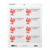 Retro 1950er-Jahre - Riesen-Küchenlabels (Vorne)