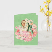 Retro 1950er karte (Gelbe Blume)