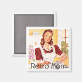 Retro 1950er Mama Kochen Magnet (Vorderseite/Rückseite)