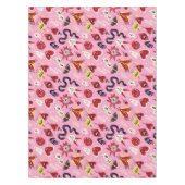 Retro 1950er Pop Art Pattern Küche Küche Küche Tischdecke (Vorderseite)