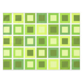 Retro 1950er Tiles-Muster Grün Tischdecke (Vorderseite (Horizontal))