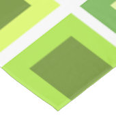Retro 1950er Tiles-Muster Grün Tischdecke (Schrägansicht)