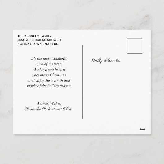 Retro 1950er Vintag Weihnachten (Rückseite)