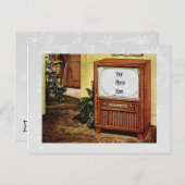 Retro 1950s Christmas Feiertagspostkarte (Vorne/Hinten)