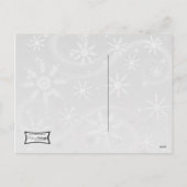 Retro 1950s Christmas Feiertagspostkarte (Rückseite)