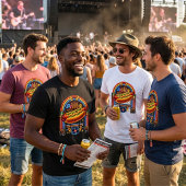 Retro 1950s Diner - Neon Jukebox Hot Dog Tri-Blend Shirt