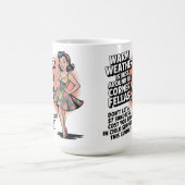 Retro 1950s Humor – Funny Summer Warning Quote  Kaffeetasse (Mittel)