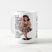 Retro 1950s Humor – Funny Summer Warning Quote  Kaffeetasse (Vorderseite Links)