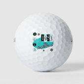Retro 1953 70. Geburtstag Golfball (Vorderseite)